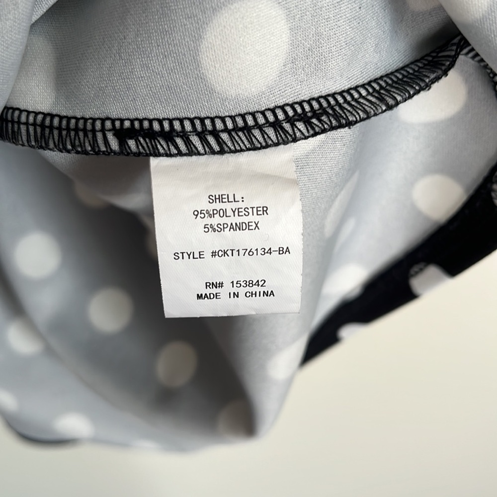 Code Mode Black + White Polka Dot Blouse - image 4